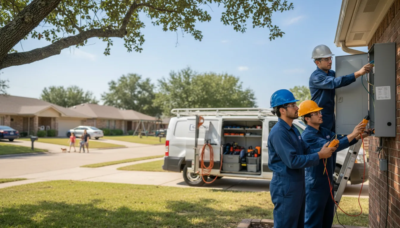 Certified electrician providing emergency electrical services in Middletown, IA